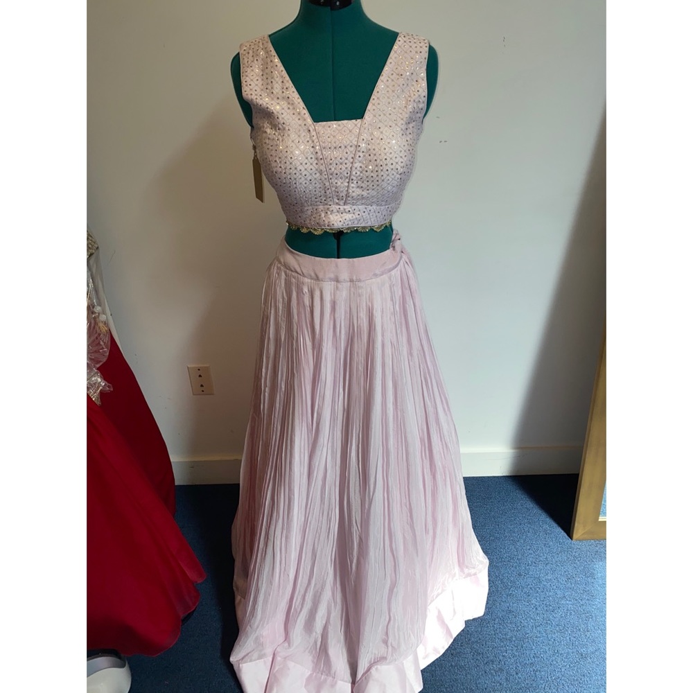 Lavender Lehenga with cape
